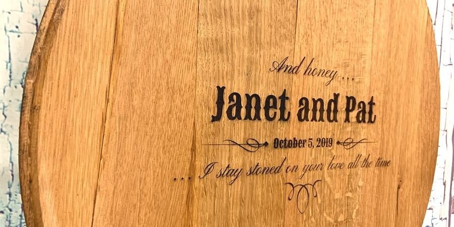 Western Wedding Ideas - Real Whiskey Barrel Engraved Designs