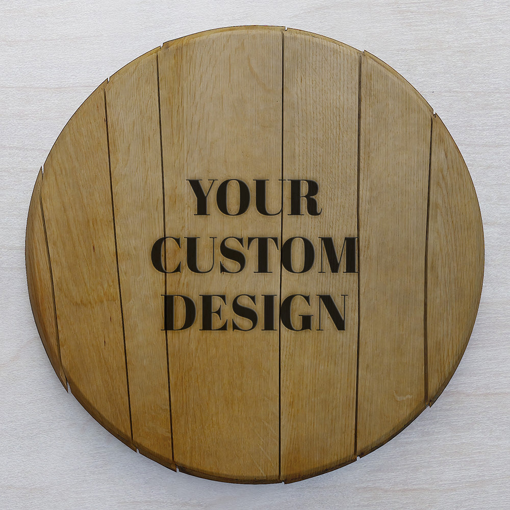 Custom Design - Bourbon Barrel Guest Book Sign (Planed)