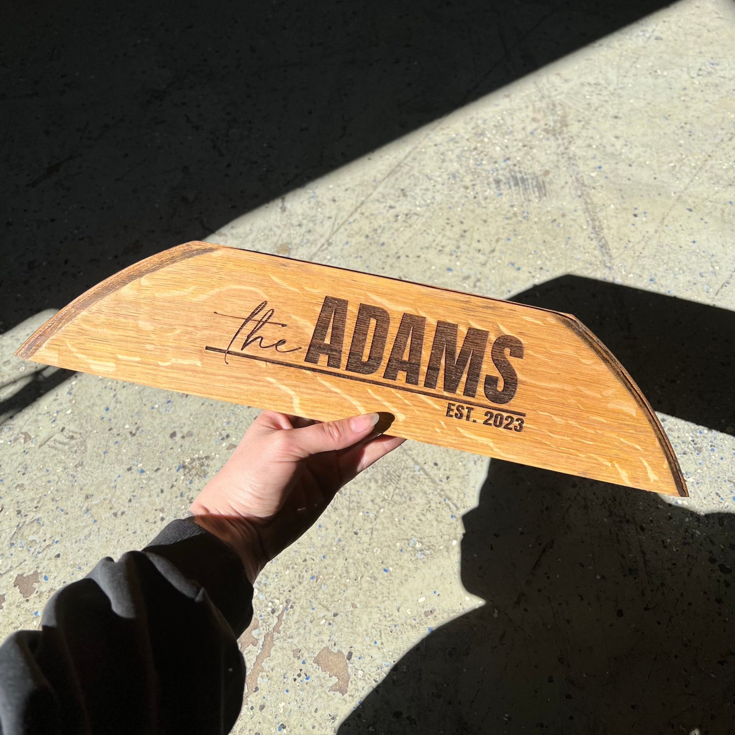 Quarter Barrel Stat | Wedding Guest Book & Sign | Planed Finish