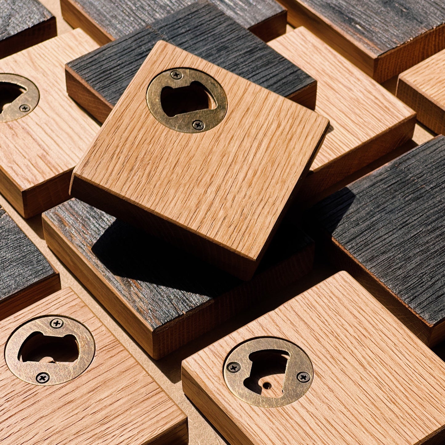 Bourbon Barrel Coaster Set