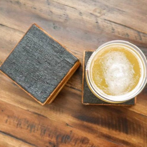 Bourbon Barrel Coaster Set