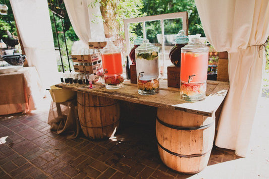 whiskeymade signature pink whiskey wedding drinks