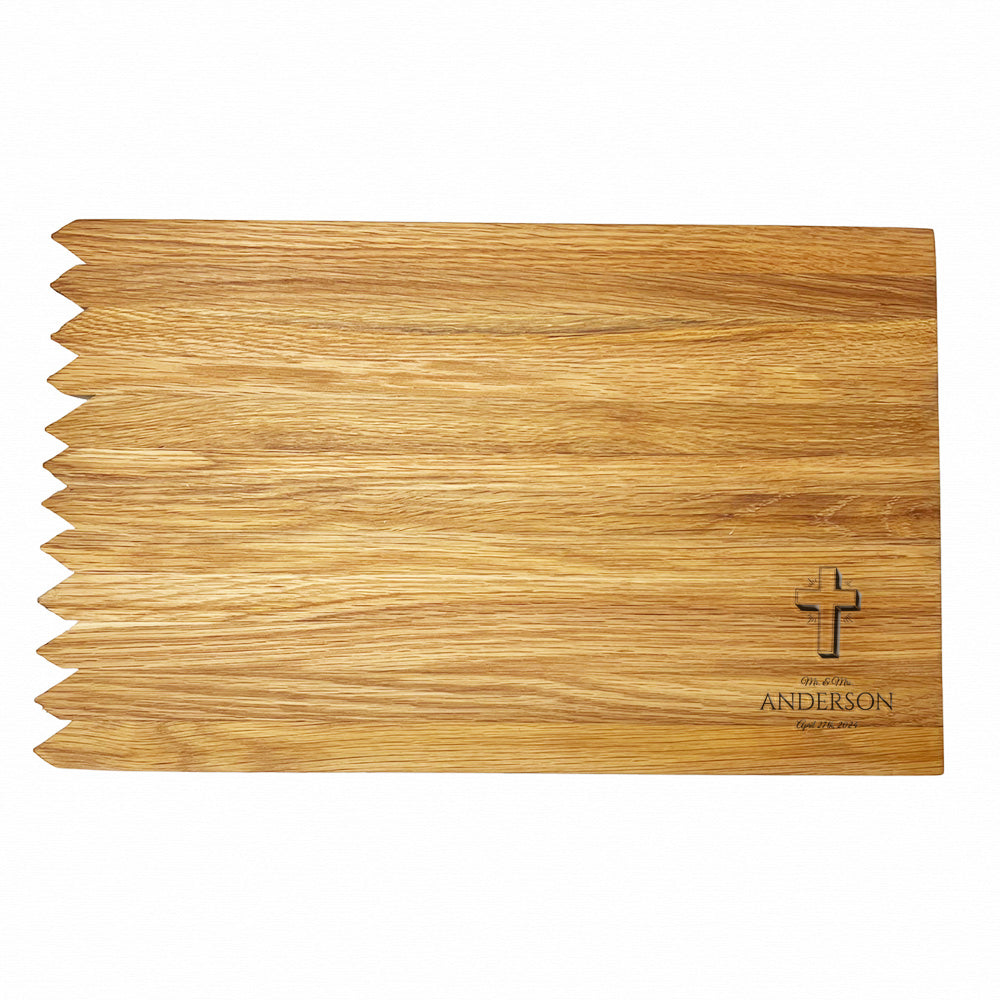 Cross - Bourbon Barrel Cutting Board