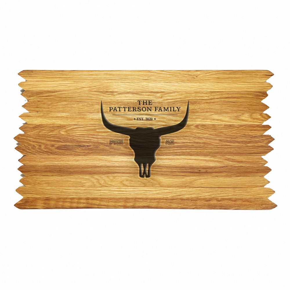 Longhorn - Bourbon Barrel Cutting Board