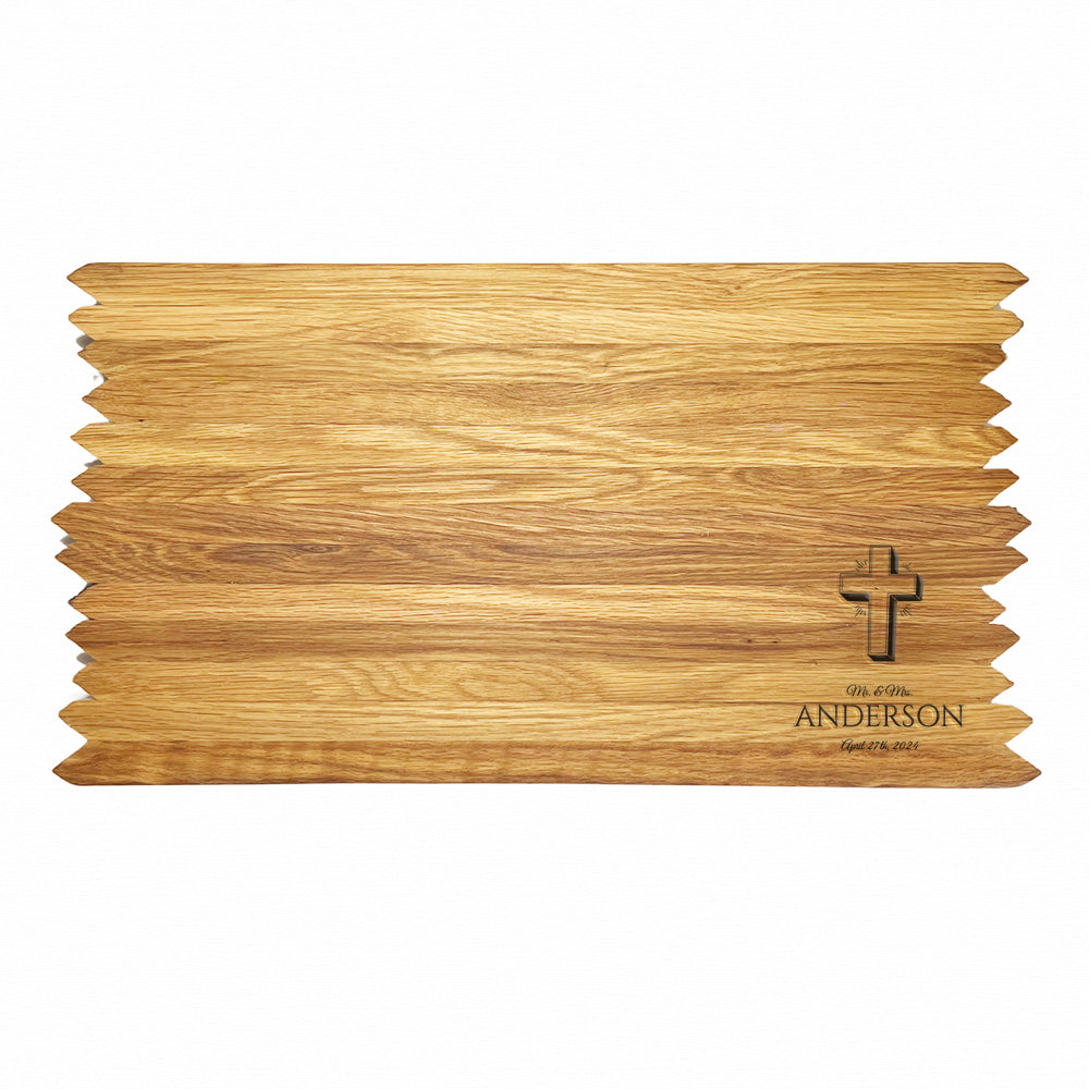 Cross - Bourbon Barrel Cutting Board