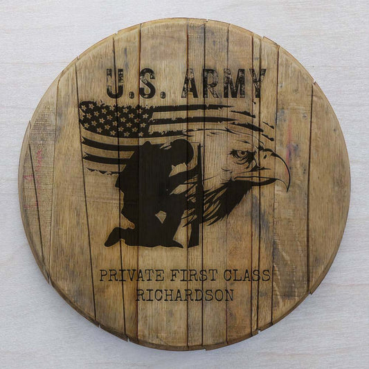 Army Patriot - Bourbon Barrel Sign