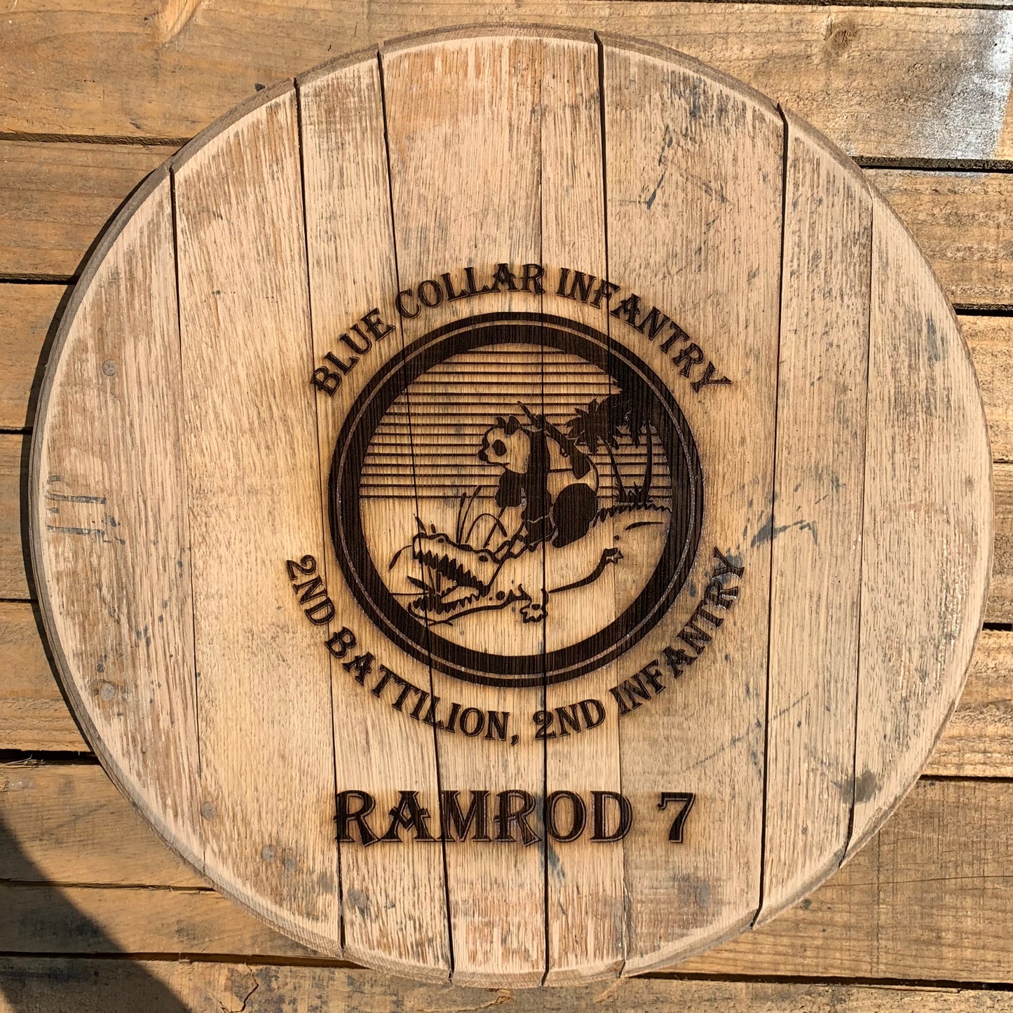 Bourbon Barrel Sign | Sanded Finish | Choose Design