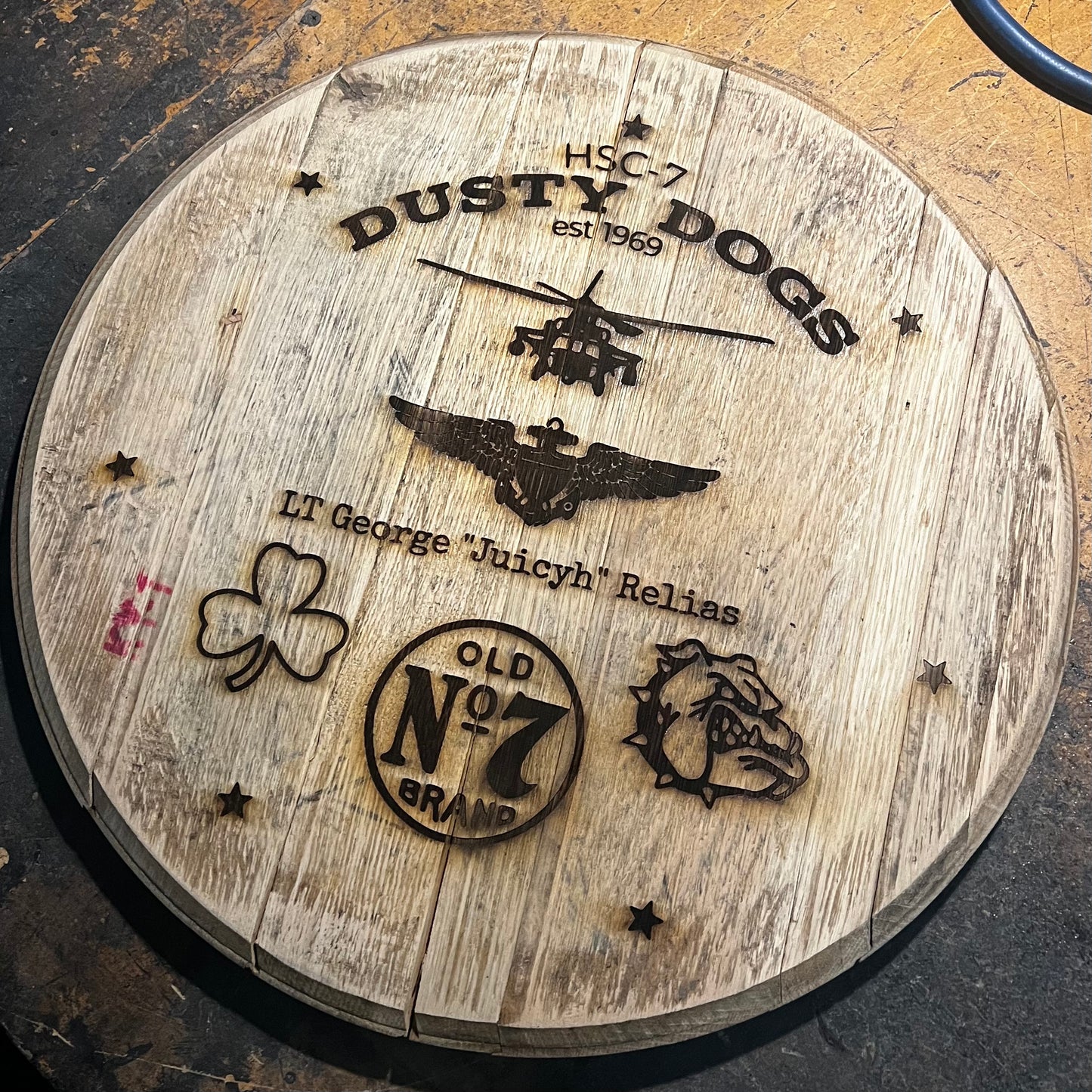 Bourbon Barrel Sign | Sanded Finish | Choose Design