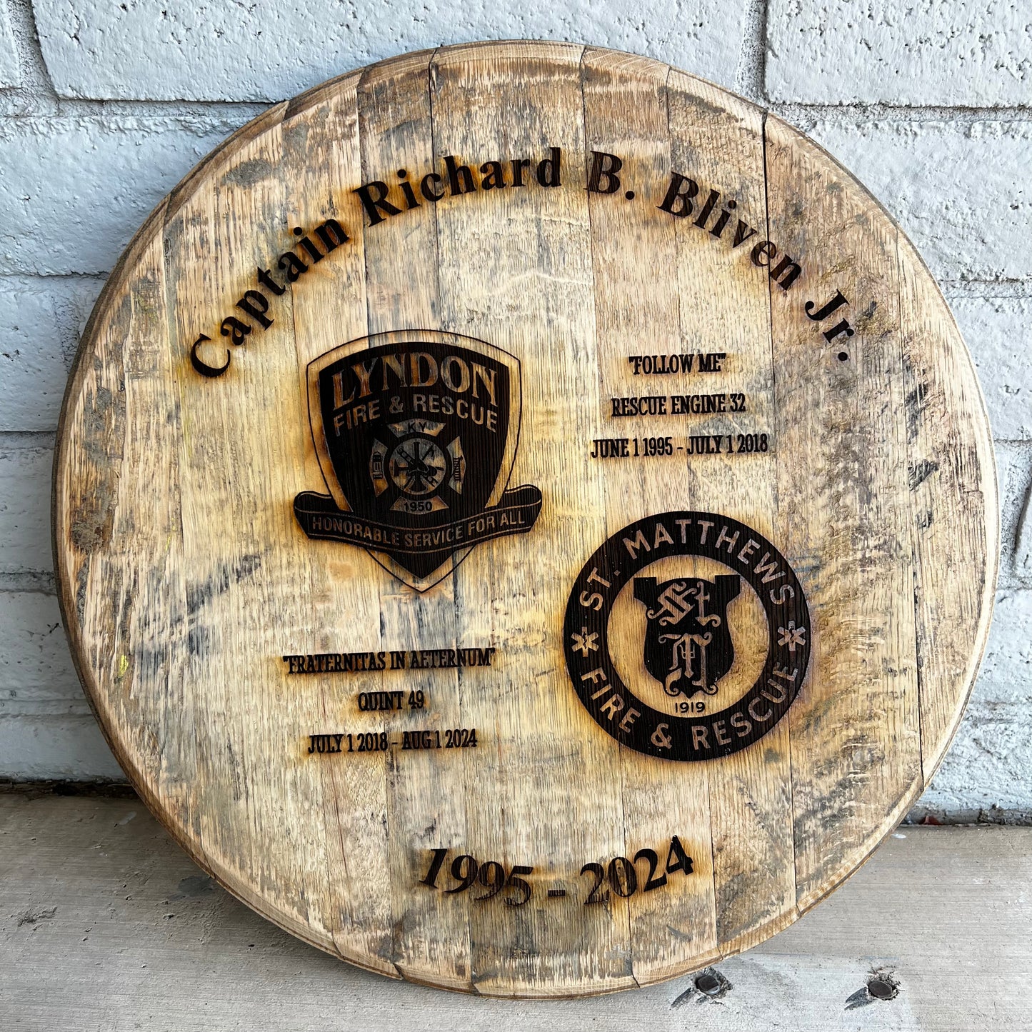 Bourbon Barrel Sign | Sanded Finish | Choose Design