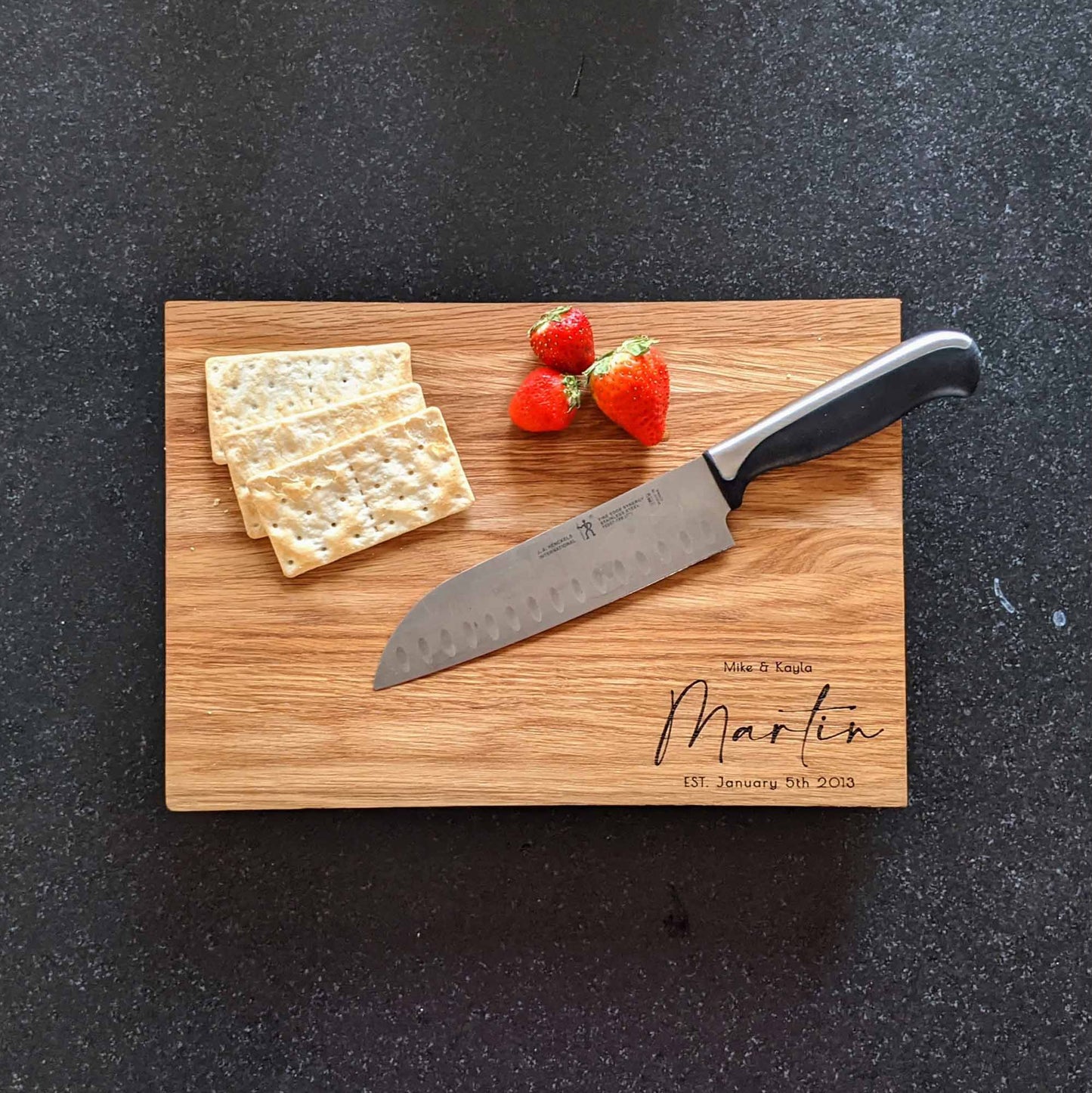 Bourbon Barrel Cheese Board | 13" x 8.5" x 1"